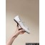 Prada Nappa leather ballerinas with strap and logo-engraved metal buckle 1F567N White 2024