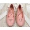 Prada Nappa leather ballerinas with strap and logo-engraved metal buckle 1F567N Pink 2024