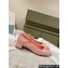 Prada Nappa leather Mary Jane pumps with strap and logo-engraved metal buckle 1I568N Pink 2024