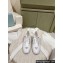 Prada Nappa leather Mary Jane pumps with strap and logo-engraved metal buckle 1I568N White 2024
