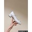 Prada Nappa leather Mary Jane pumps with strap and logo-engraved metal buckle 1I568N White 2024