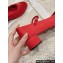 Prada Satin Mary Jane pumps with strap and logo-engraved metal buckle 1I568N Red 2024