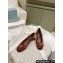 Prada Satin Mary Jane pumps with strap and logo-engraved metal buckle 1I568N Tobacco 2024