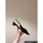 Prada Heel 4cm Brushed leather slingback pumps with triangle logo Black 2024