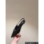 Prada Heel 4cm Brushed leather slingback pumps with triangle logo Black 2024
