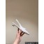 Prada Heel 4cm Brushed leather slingback pumps with triangle logo White 2024