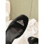 Prada Heel 4cm Velvet pumps with instep strap and metal buckle 1I352N Black 2024