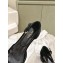 Prada Heel 4cm Velvet pumps with instep strap and metal buckle 1I352N Black 2024