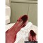 Prada Heel 4cm Patent leather pumps with instep strap and metal buckle 1I352N Red 2024