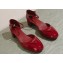 Prada Heel 4cm Patent leather pumps with instep strap and metal buckle 1I352N Red 2024