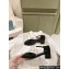 Prada Heel 4cm Patent leather pumps with instep strap and metal buckle 1I352N Black 2024