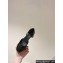Prada Heel 4cm Patent leather pumps with instep strap and metal buckle 1I352N Black 2024