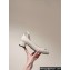 Prada Heel 4cm Patent leather pumps with ankle strap and metal buckle 1I358N Ivory 2024