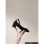 Prada Heel 4cm Patent leather pumps with ankle strap and metal buckle 1I358N Black 2024