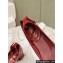 Prada Heel 4cm Patent leather pumps with ankle strap and metal buckle 1I358N Red 2024