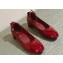 Prada Heel 4cm Patent leather pumps with ankle strap and metal buckle 1I358N Red 2024