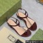 Gucci Signoria thong sandals 782415 in patent leather Burgundy 2024