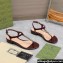 Gucci Signoria thong sandals 782415 in patent leather Burgundy 2024