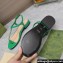 Gucci Signoria thong sandals 782415 in patent leather Green 2024