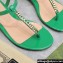 Gucci Signoria thong sandals 782415 in patent leather Green 2024