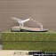 Gucci Signoria thong sandals 782415 in patent leather Silver 2024