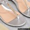 Gucci Signoria thong sandals 782415 in patent leather Silver 2024