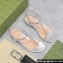 Gucci Signoria thong sandals 782415 in patent leather Silver 2024