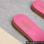 Valentino Vlogo Cut-Out Calfskin Slide Sandals Pink 2024