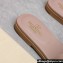 Valentino Vlogo Cut-Out Calfskin Slide Sandals Nude 2024