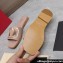 Valentino Vlogo Cut-Out Calfskin Slide Sandals Nude 2024