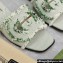 Gucci Women's Interlocking G slide sandals 782412 in canvas Green 2024