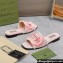 Gucci Women's Interlocking G slide sandals 782412 in canvas Pink 2024