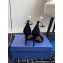 Aquazzura Heel 10cm Audace Crystal Velvet Pumps Suede Leather Black 2024