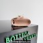 Bottega Veneta Long Clutch Andiamo With Handle Intrecciato leather bag Nude Pink with metallic knot closure 2024