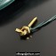 Bottega Veneta Long Clutch Andiamo With Handle Intrecciato leather bag Emerald green with metallic knot closure 2024