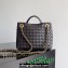 Bottega Veneta Small Andiamo Intrecciato leather top handle Bag FONDANT With Chain 2024