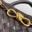 Bottega Veneta Small Andiamo Intrecciato leather top handle Bag FONDANT With Chain 2024