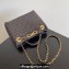 Bottega Veneta Small Andiamo Intrecciato leather top handle Bag FONDANT With Chain 2024