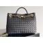 Bottega Veneta Medium Andiamo Intrecciato leather top handle Bag Black With Chain 2024