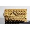 Bottega Veneta Andiamo Large Flap Wallet Gold with metallic knot closure 2024
