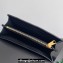 Bottega Veneta Andiamo Large Flap Wallet Black with metallic knot closure 2024