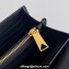 Bottega Veneta Andiamo Large Flap Wallet Black with metallic knot closure 2024