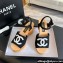 Chanel Fabric & Patent Calfskin Sandals G45555 Black 2024