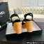 Chanel Fabric & Patent Calfskin Sandals G45555 Black 2024