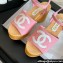 Chanel Fabric & Patent Calfskin Sandals G45555 Pink 2024