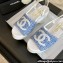 Chanel Tweed & Patent Calfskin Sandals G45555 Blue 2024