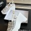 Chanel Tweed & Patent Calfskin Sandals G45555 Gray 2024