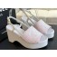 Chanel Tweed & Patent Calfskin Sandals G45555 Pink 2024
