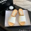 Chanel Fabric & Patent Calfskin Mules G45555 White 2024