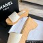 Chanel Fabric & Patent Calfskin Mules G45555 White 2024